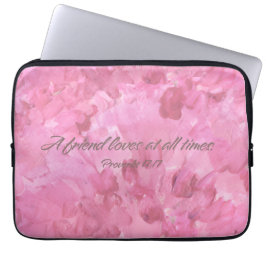 Pink Peony-A Friend Loves Tablet/Laptop Sleeve