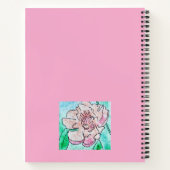 Pink Peony and Blume Bud Pink Notizblock (Rückseite)