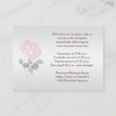 Pink Peony and Silver Enclosure Card Begleitkarte (Rückseite)
