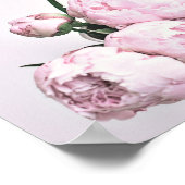 Pink Peony Art, Rose Print, Blumen Art Pink Poster (Ecke)