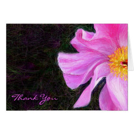 PINK PEONY Bat Mitzvah Dankeschön Karte