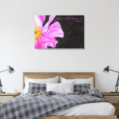 PINK PEONY Bat Mitzvah Sign-In Board Leinwanddruck (Insitu (Schlafzimmer))