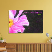 PINK PEONY Bat Mitzvah Sign-In Board Leinwanddruck (Insitu (Wohnzimmer))