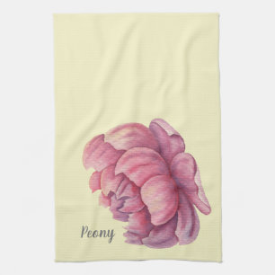 Pink Peony Big Bloom Geschirrtuch