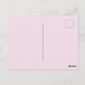 Pink Peony Birthday Folded Greeting Card Postkarte (Rückseite)