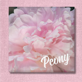 Pink Peony Blossom für Peony Lovers Magnet
