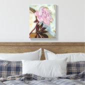 Pink Peony Blossom Leinwanddruck (Insitu (Schlafzimmer))