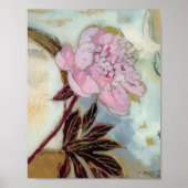 Pink Peony Blossom Poster (Vorne)