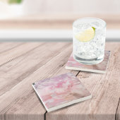 Pink Peony Blossom Steinuntersetzer