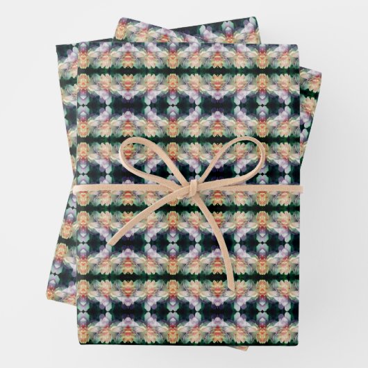 Pink Peony Blume Abstrakt Geschenkpapier Set (Beispiel)