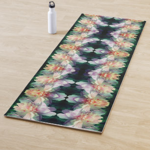 Pink Peony Blume Abstrakt Yogamatte