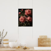 Pink Peony Blume Art Print Poster (Küche)