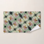 Pink Peony Blume Center Pattern Badhandtuch Set (Handtuch)