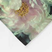 Pink Peony Blume Center Pattern Fleecedecke (Ecke)