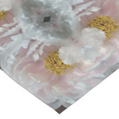 Pink Peony Blume Centre Abstraktes Muster Kurzer Tischläufer (Ecke)