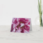 Pink Peony Blume Danke (Vorderseite)