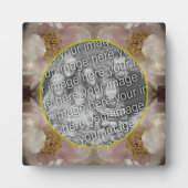 Pink Peony Blume Fügen Sie Ihr eigenes Foto Fotoplatte (Vorderseite)