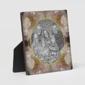 Pink Peony Blume Fügen Sie Ihr eigenes Foto Fotoplatte (Vorderseite)