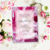 Pink Peony Blume Hochzeit Probe Dinner Einladung