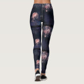 Pink Peony Blume Leggings (Rückseite)