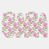 Pink Peony Blume mit Sage Green Blätter Geschenkschachtel (Ungeklappt)