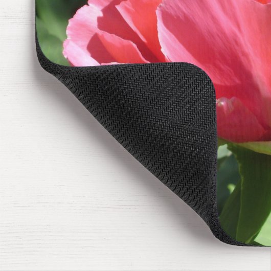 Pink Peony Blume Mousepad (Ecke)