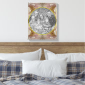 Pink Peony Blume Rahmen erstellen Sie Ihr eigenes  Leinwanddruck (Insitu (Schlafzimmer))