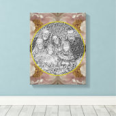 Pink Peony Blume Rahmen erstellen Sie Ihr eigenes  Leinwanddruck (Insitu (Holzboden))