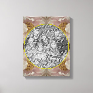 Pink Peony Blume Rahmen erstellen Sie Ihr eigenes Leinwanddruck