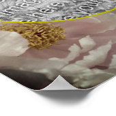 Pink Peony Blume Rahmen erstellen Sie Ihr eigenes Poster (Ecke)