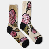 Pink Peony Blume Socken (Rechts)