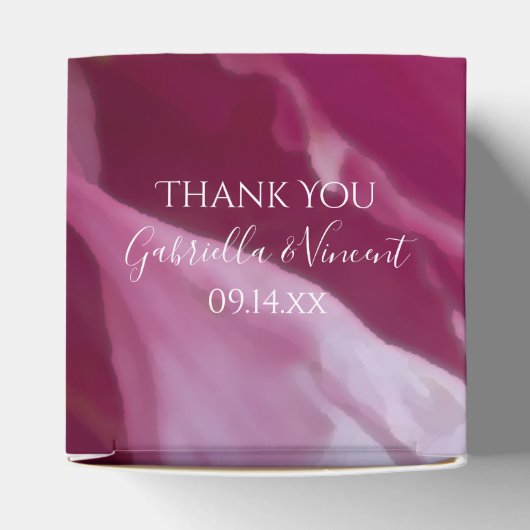 Pink Peony Blume Wedding Geschenkschachtel (Oben)