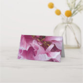 Pink Peony Blume Wedding Platzkarte (Rückseite)