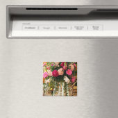 Pink_Peony_Blume_Zeremonie_Arrangement_On_Stand Magnet (In Situ (Geschirrspüler))