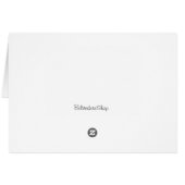 Pink Peony Blumen Blank Card (Rückseite Horizontal)