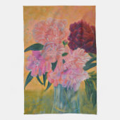 Pink Peony Bouquet Geschirrtuch (Vertikal)
