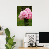 Pink Peony Bouquet Poster (Heimbüro)