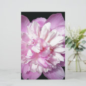Pink Peony Briefpapier (Stehend Vorderseite)
