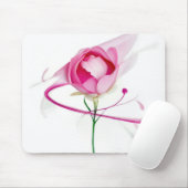 Pink Peony Bud Abstrakte Malerei Mousepad (Mit Mouse)