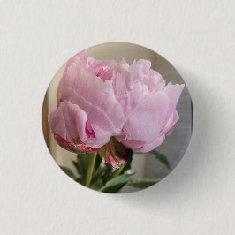 Pink Peony Button