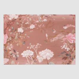 Pink Peony Chinoiserie Gewebe Seidenpapier