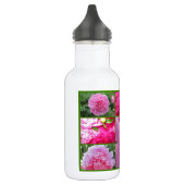 Pink Peony Collage Trinkflasche (Links)
