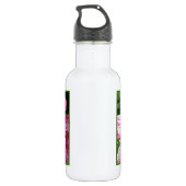 Pink Peony Collage Trinkflasche (Rückseite)