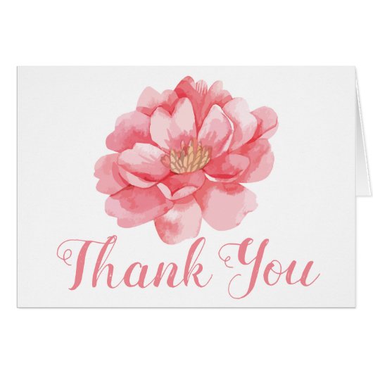 Pink Peony Danke Floral Blume Peonies (Vorderseite (Horizontal))