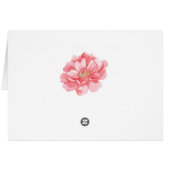 Pink Peony Danke Floral Blume Peonies (Rückseite Horizontal)