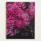 Pink Peony Dreams Planner Planer (Vorderseite)
