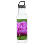 Pink Peony Edelstahlflasche (Vorderseite)