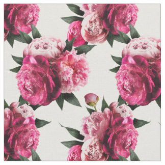 Pink Peony Fabric Stoff