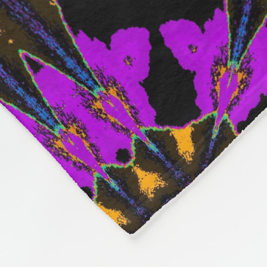 Pink Peony Fleecedecke (Ecke)