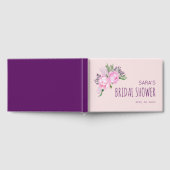 Pink Peony Floral Brautparty Gästebuch (Voll)